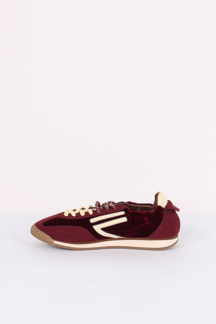 Sneakers Velluto Glitter Wine-7