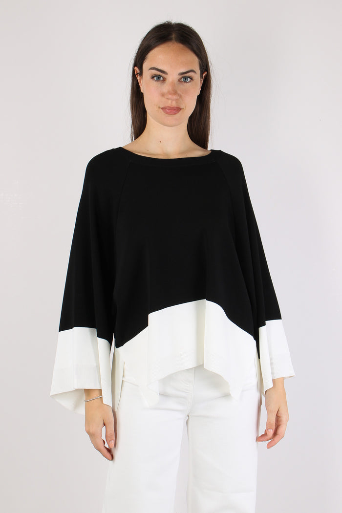 Maglia Bicolor Nero/ecru-2