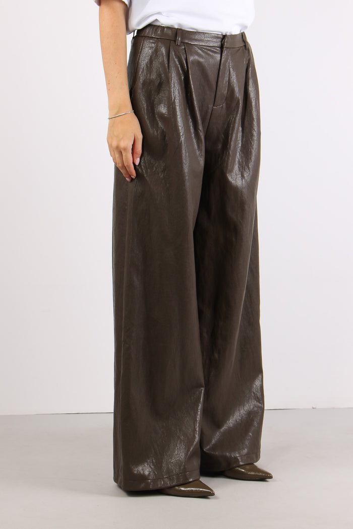 Pantalone Ecopelle Pences Moro-6
