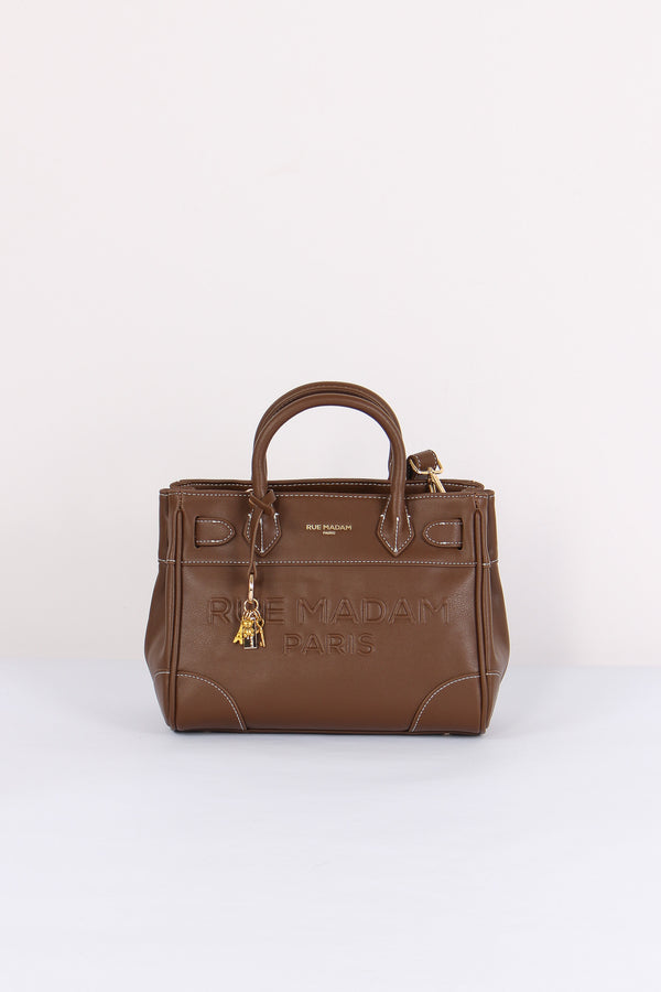 Mini Shopping Impunture Contrasto Brown