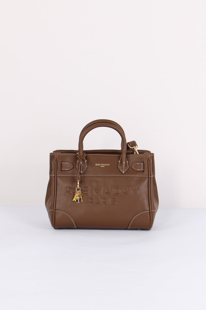 Mini Shopping Impunture Contrasto Brown