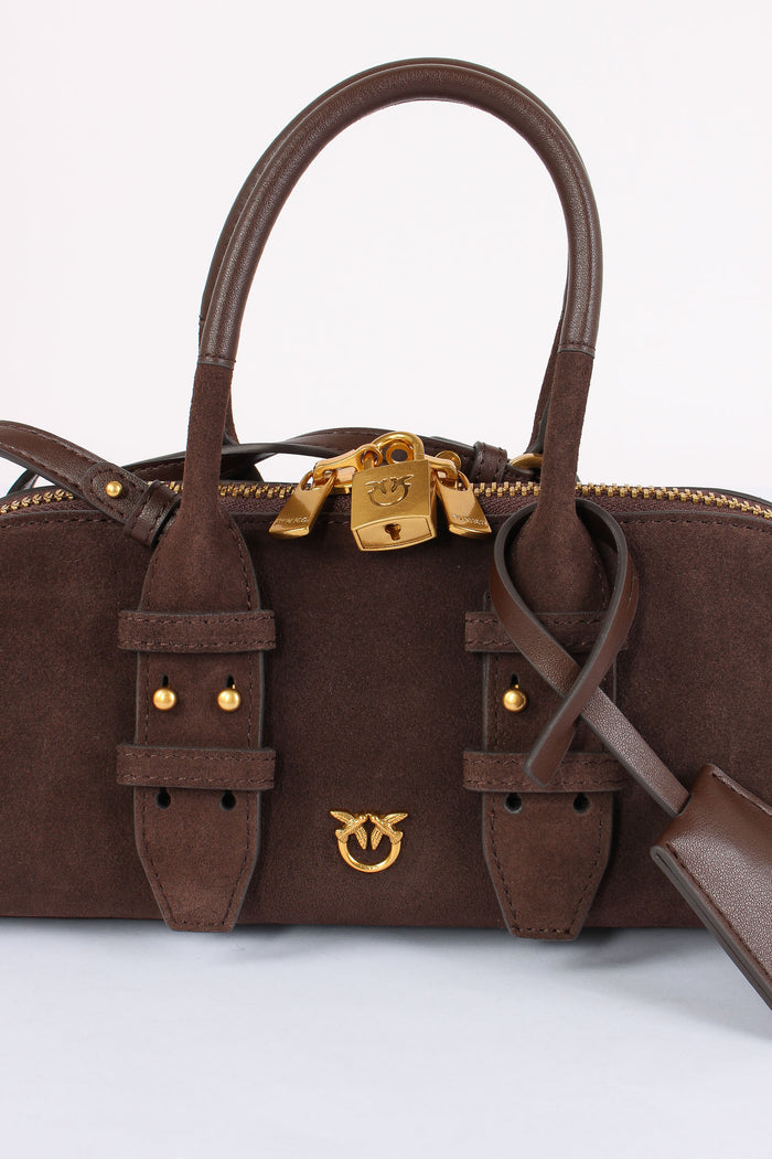 Bowling Bag Suede Marrone/castano-4