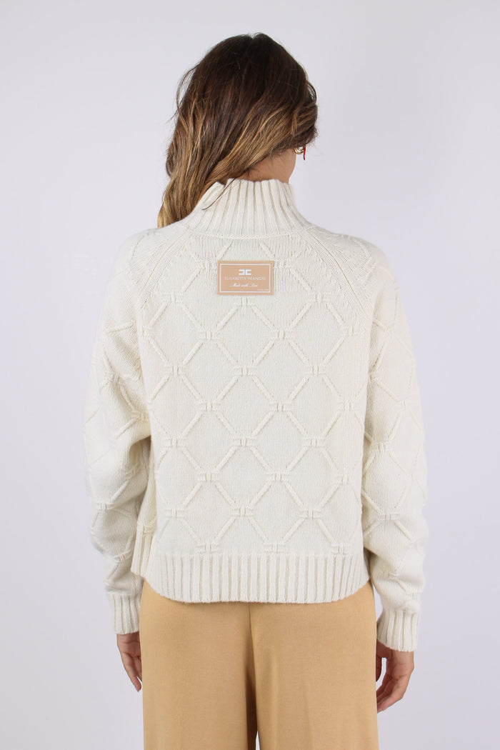 Maglia Tricot Logo Milk-4