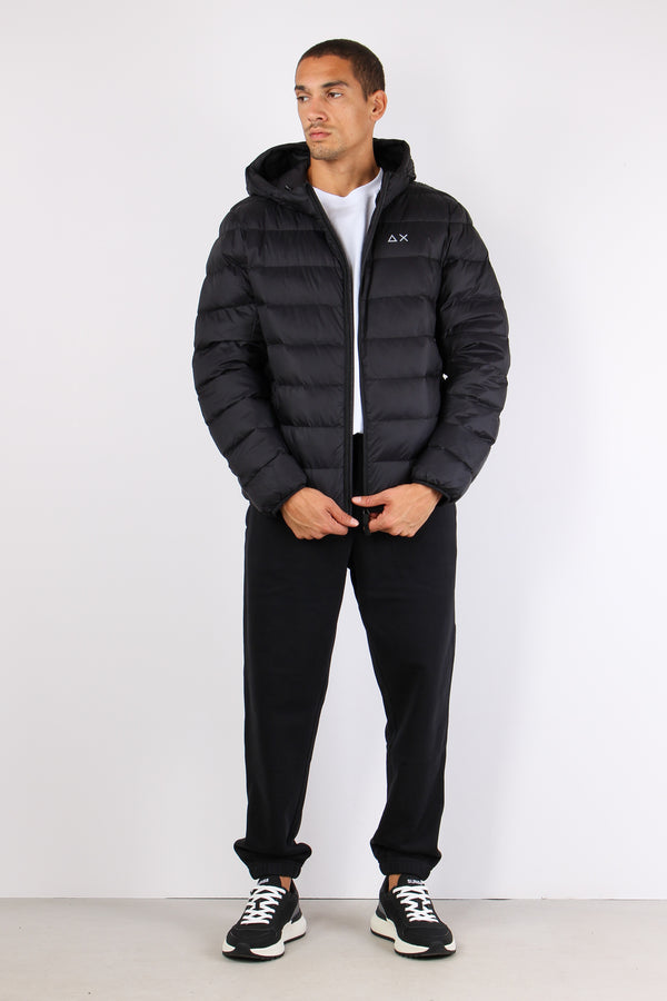 Piumino Cappuccio Nero