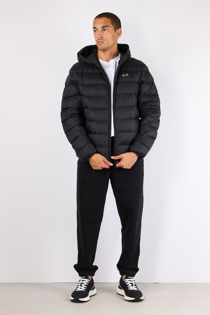 Piumino Cappuccio Nero