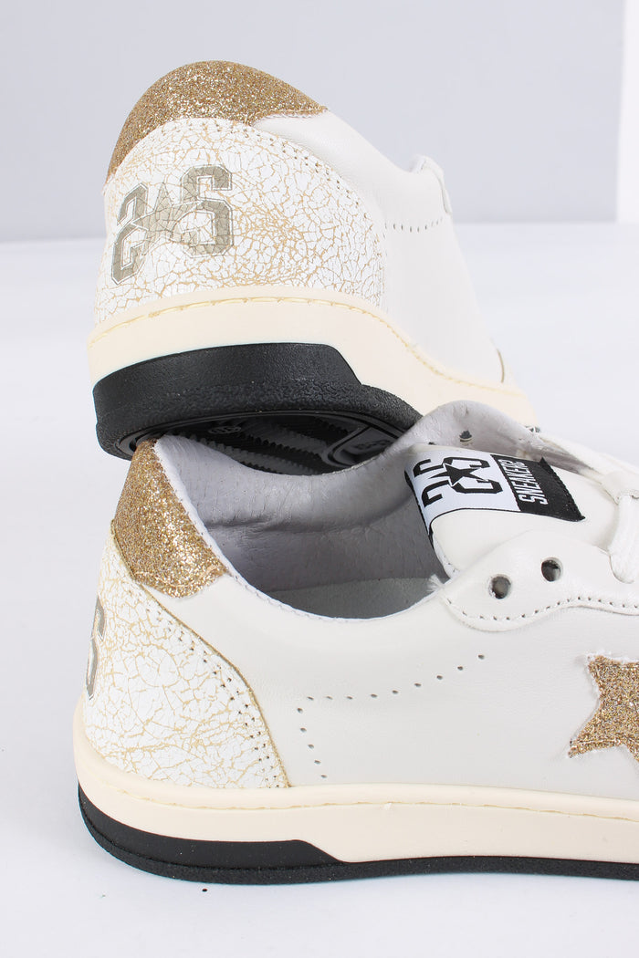 Sneakers Week Star Glitter Bianco/oro-7