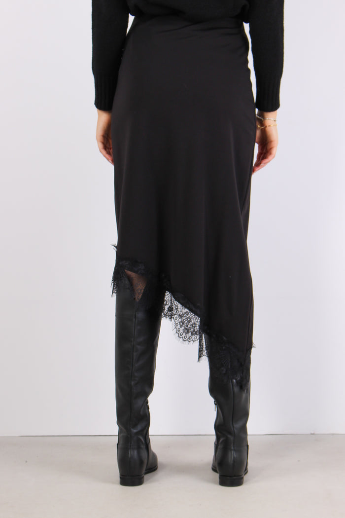 Gonna Sbieco Fondo Pizzo Nero-4