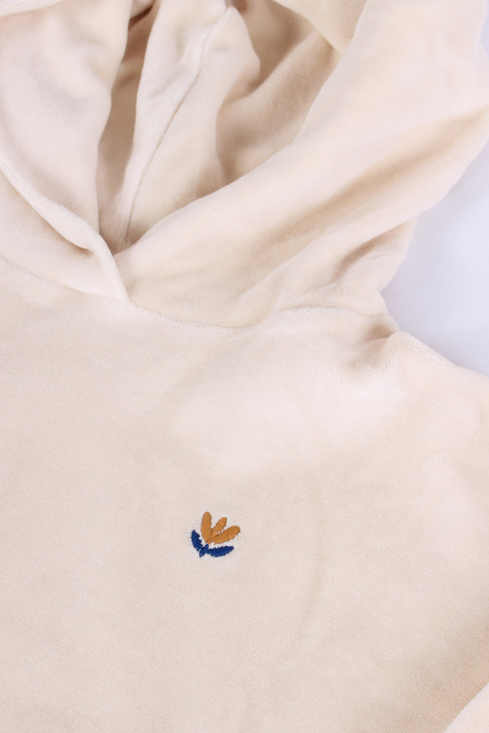 Felpa Cappuccio Ciniglia Ivory-3
