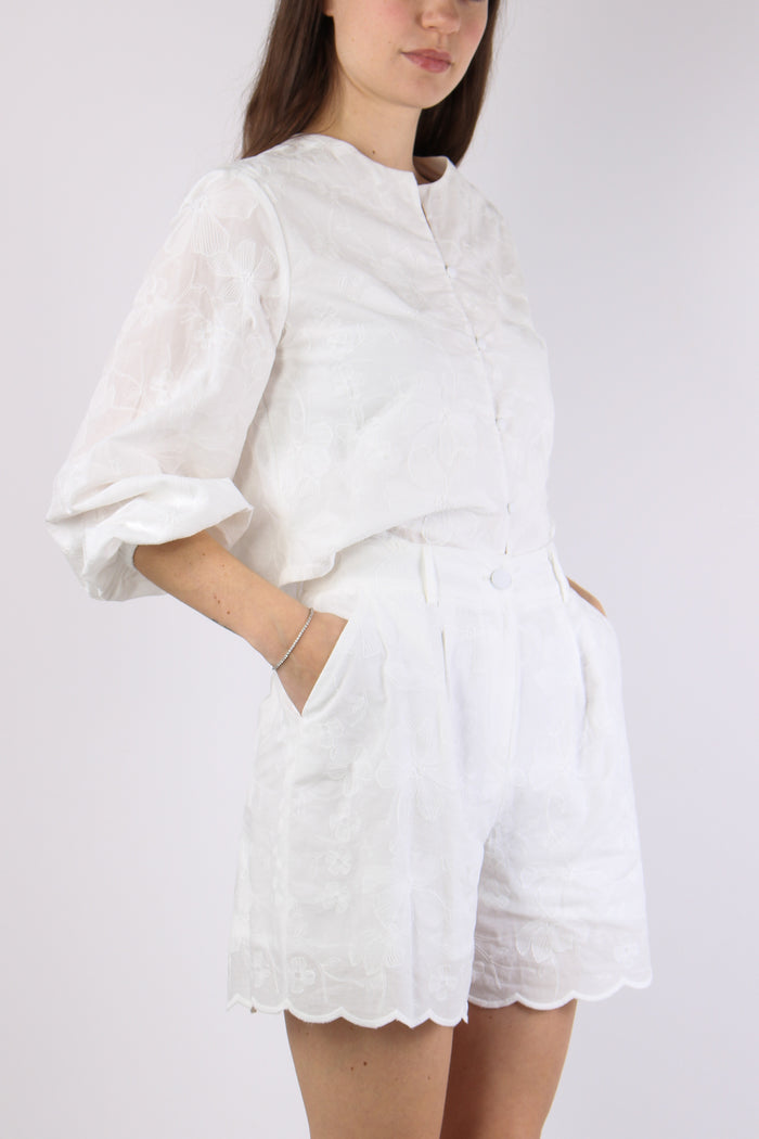 Short Ricami Bianco-6
