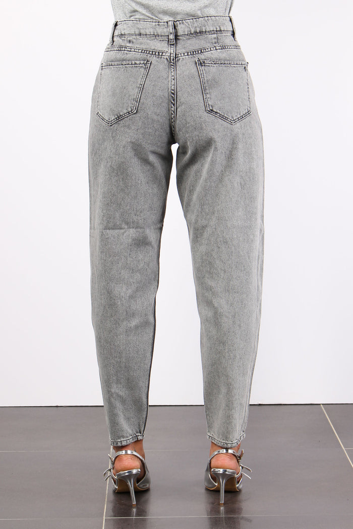 Denim Carrot Fit Denim Grigio-4