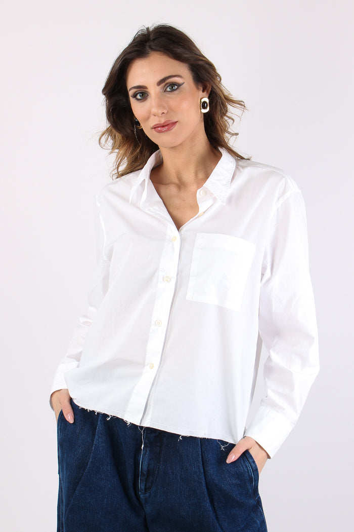 Camicia M/l Taglio Vivo White-2
