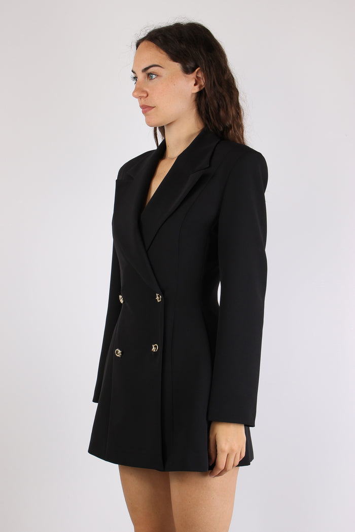 Giacca Doppiopetto Over Black-4