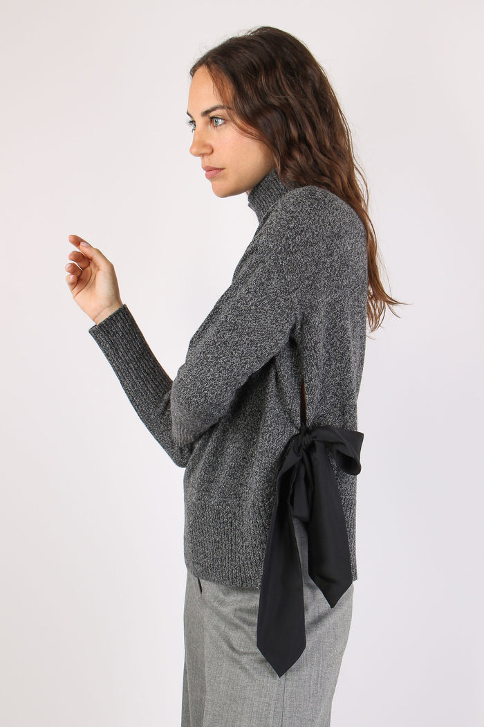 Mlsoca Girocollo Cachemire Fiocco Grigio/carbone-2