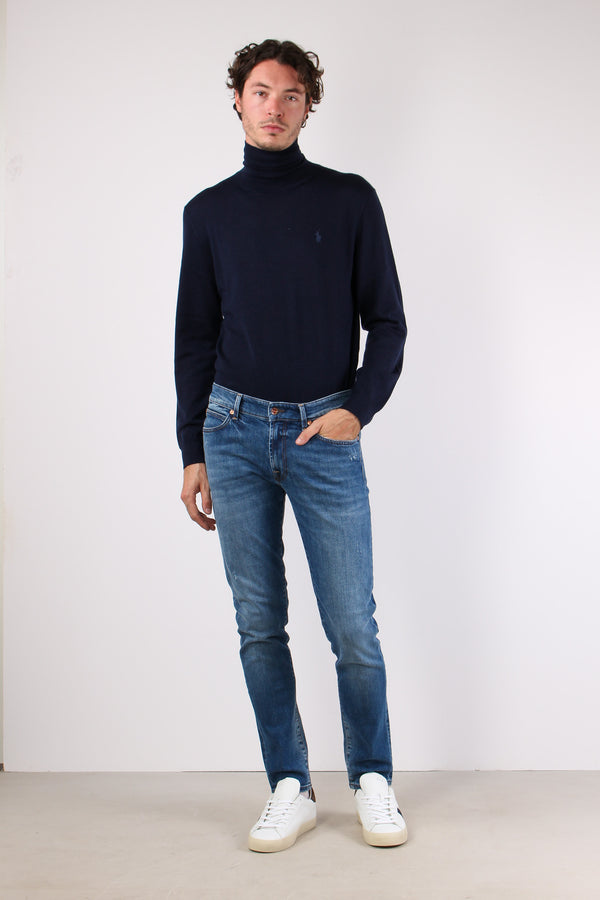 Denim Slim Fit Micro Rotture Denim
