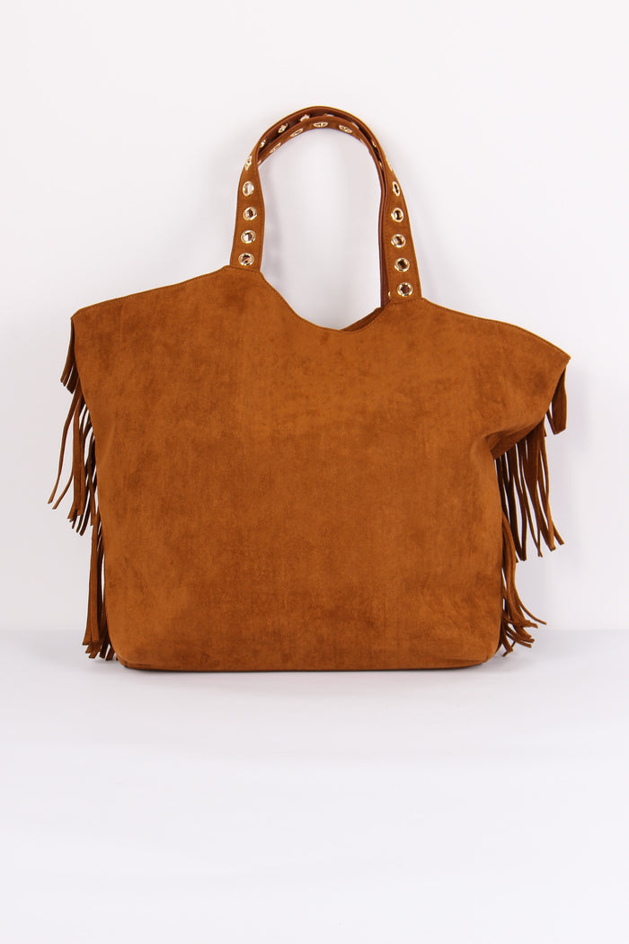 Shopping Frange Suede Caramel-3