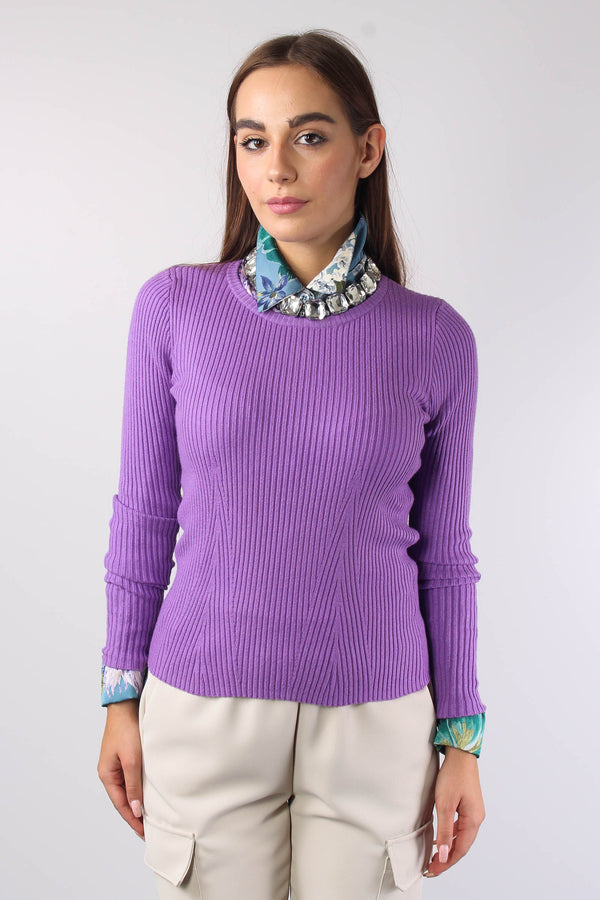 Maglia Girocollo Costina Lavanda