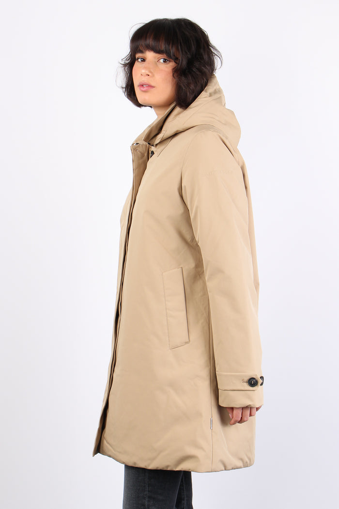 Embie Impermeabile Monopetto Beige-6