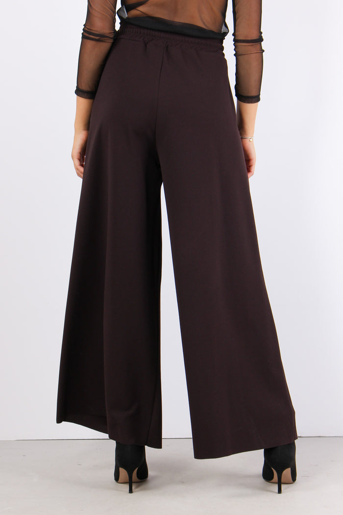 Pantalone Palazzo Scuba Moro-4