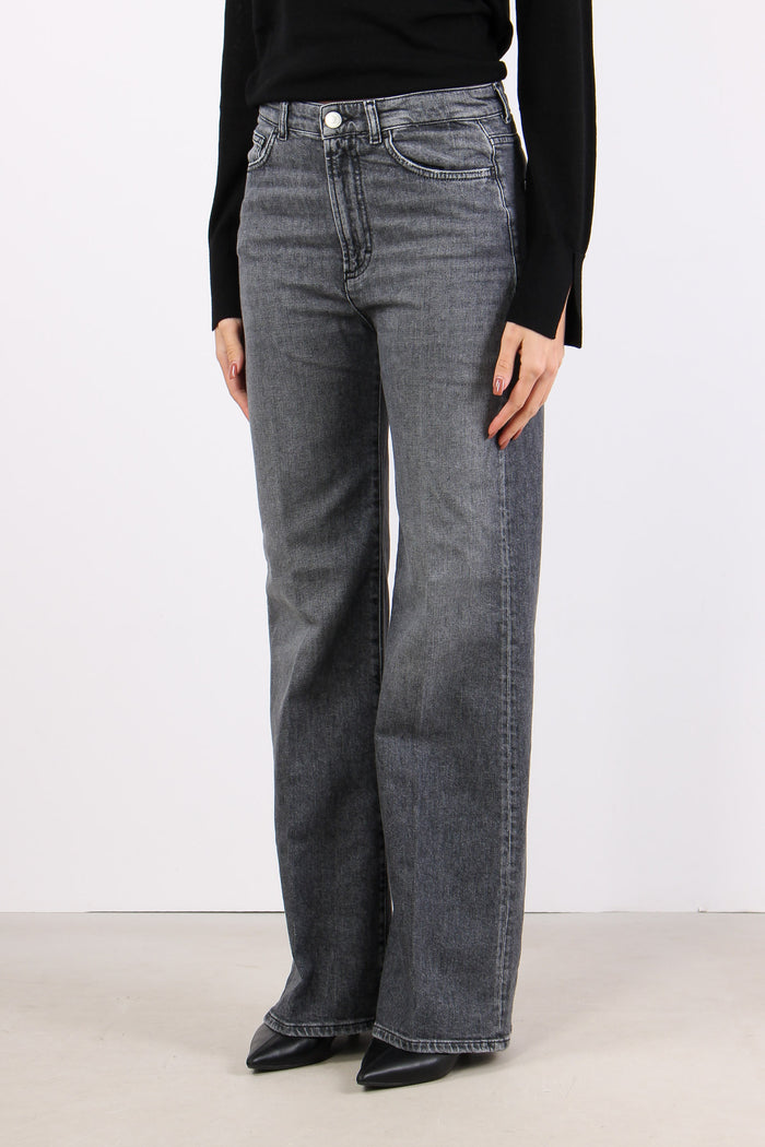 Denim Palazzo Nero/panna-3