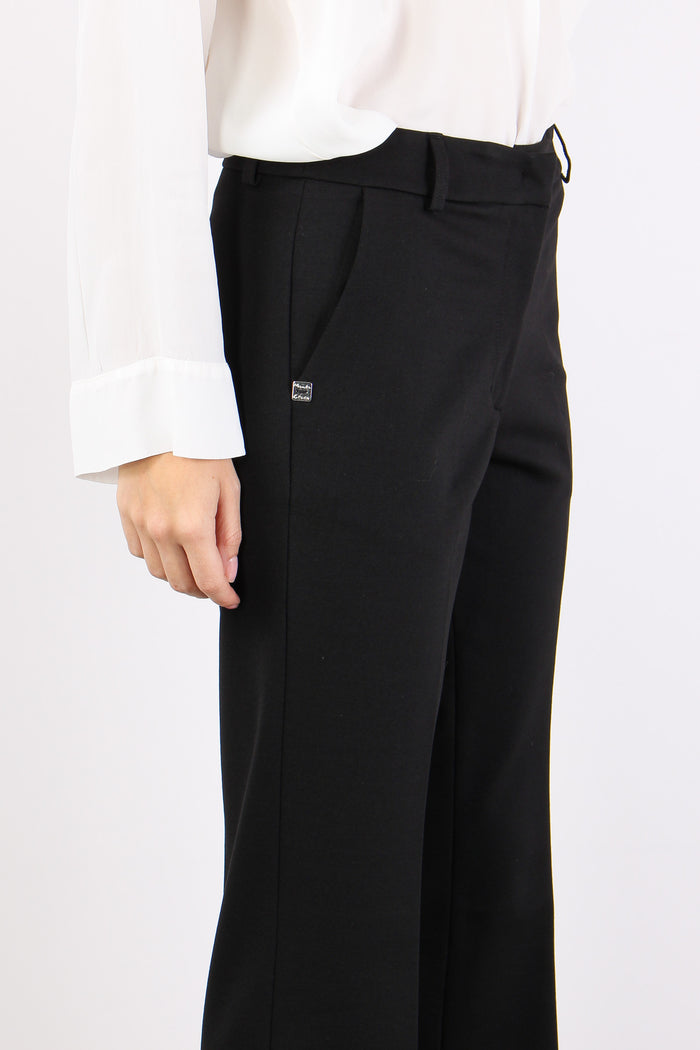 Pantalone Zampa Punto Milano Nero-7