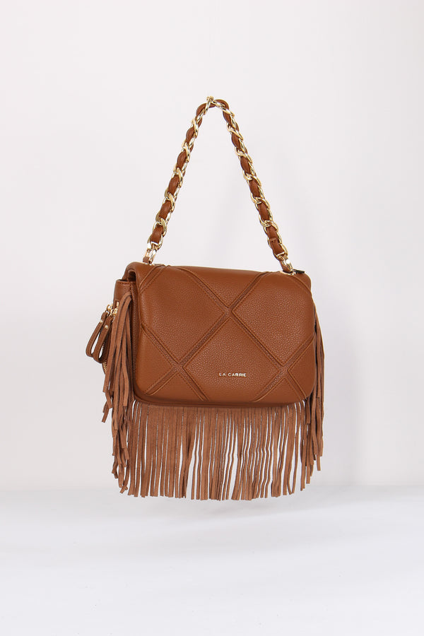 Tracolla  Frange Cuoio-2