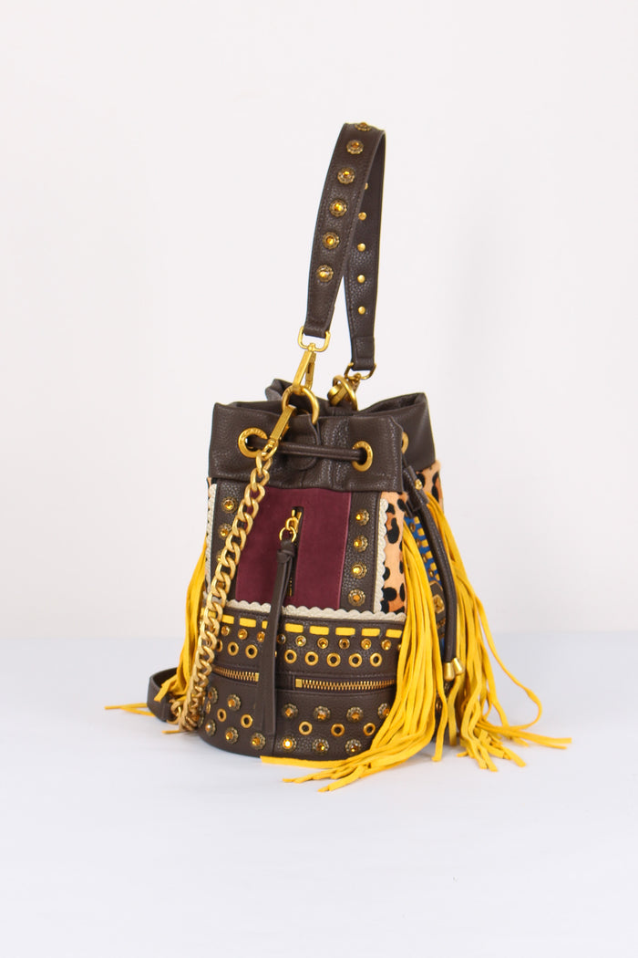 Secchiello Jungle Multi Burgundy-5