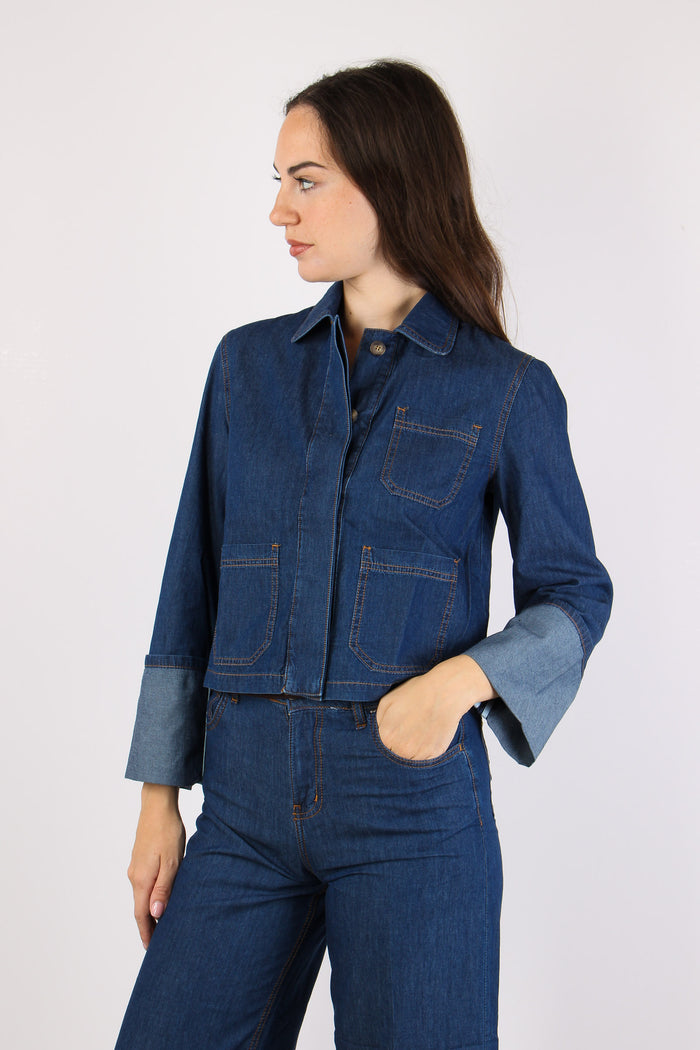 Camicia Denim Manica 3/4 Impun Denim-3