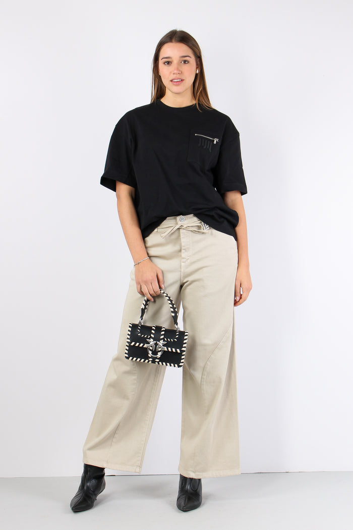 T-shirt Taschino Inserto Check Black-5