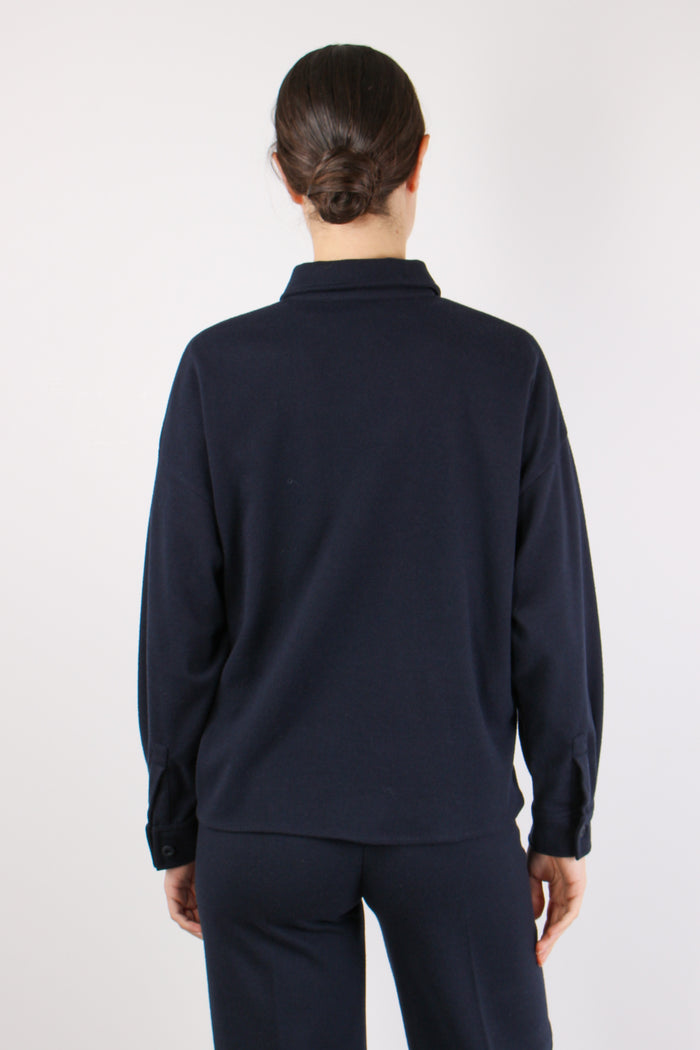 Nancy Camicia Pesante Jersey Blu-5