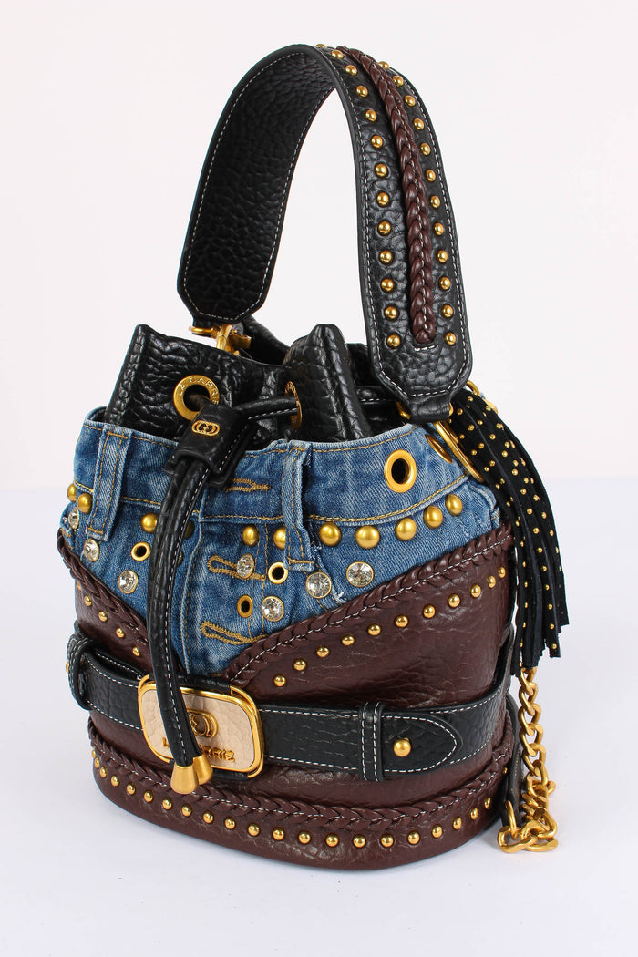 Secchiello Inserto Denim Dark Brown-7