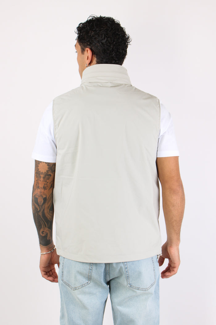 Gilet Nylon Jersey Beige Lt-5