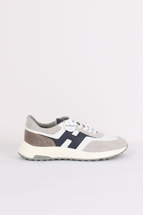 Sneaker Hyperlight Camoscio Grigio/bianco