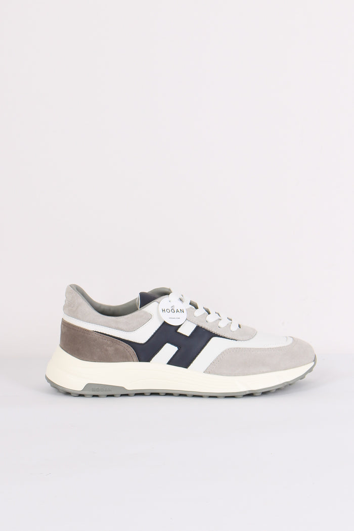 Sneaker Hyperlight Camoscio Grigio/bianco