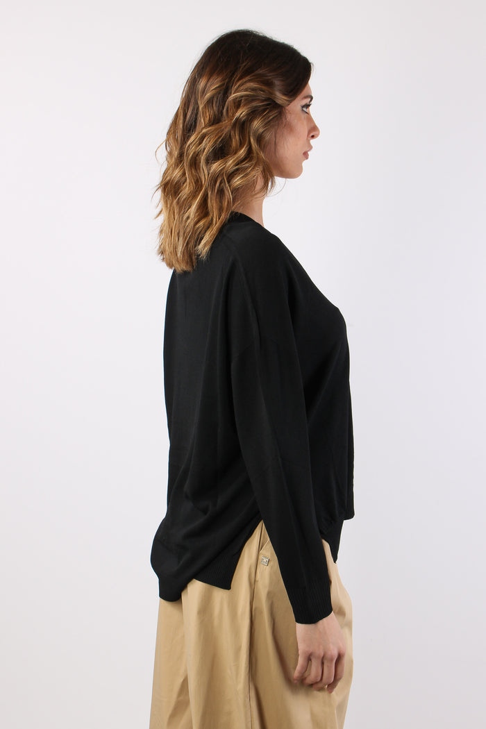 Maglia  M/m Scavo V Nero-9