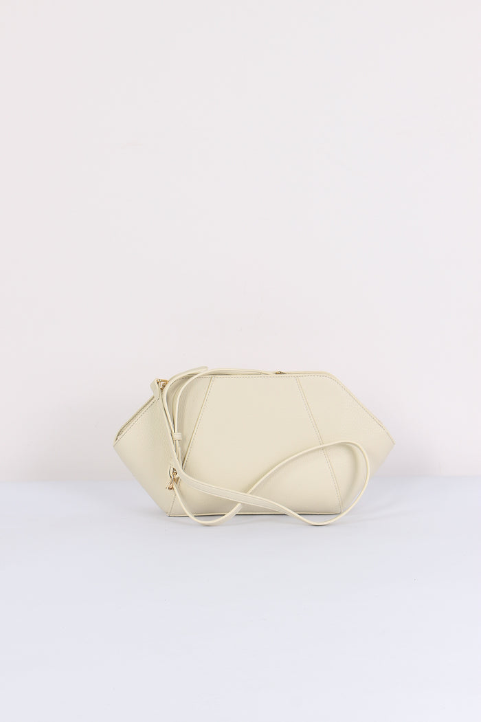Pochette Rigida Logo Avorio-3