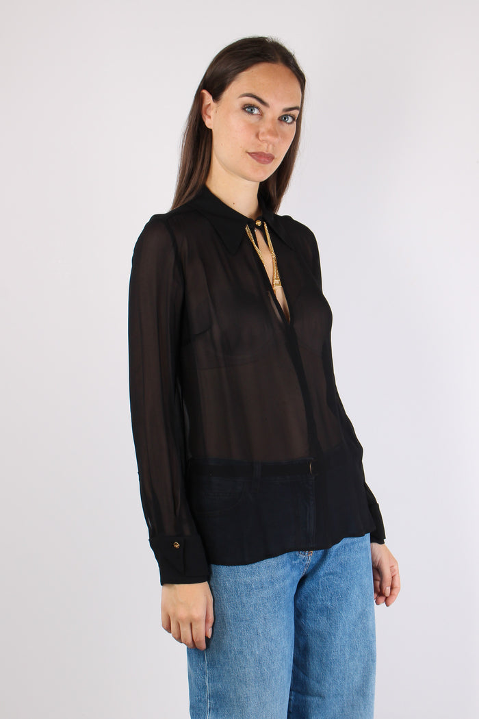 Camicia Logo Gioiello Nero-6