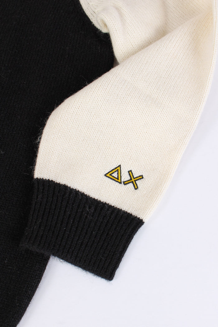 Pullover Lana Cashmere Bicolor Nero/bianco-5