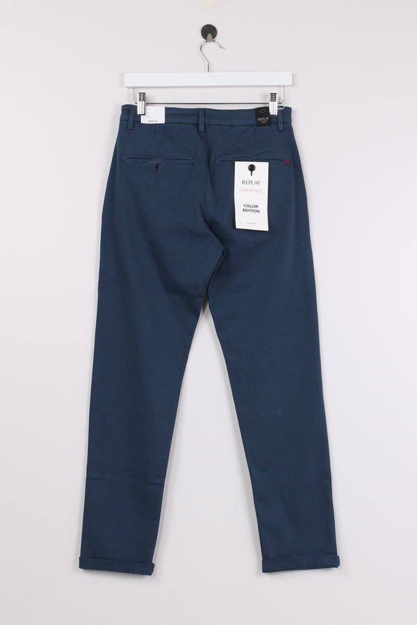 Pantalone Chino Hyperflex Blu-2