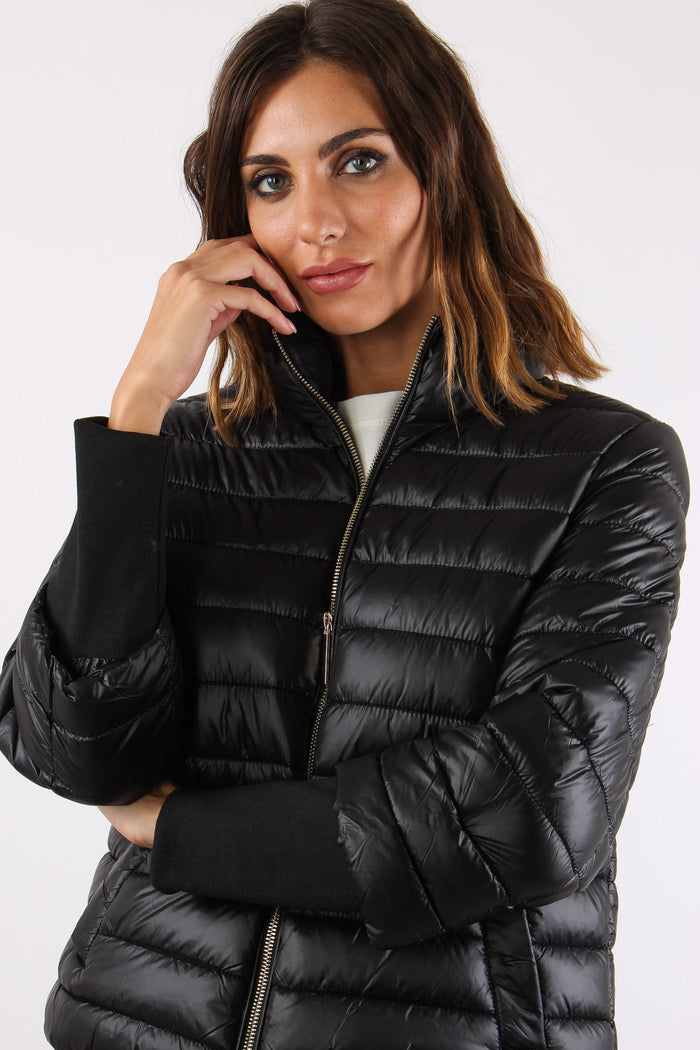 Piumino Nylon Cangiante Nero-8