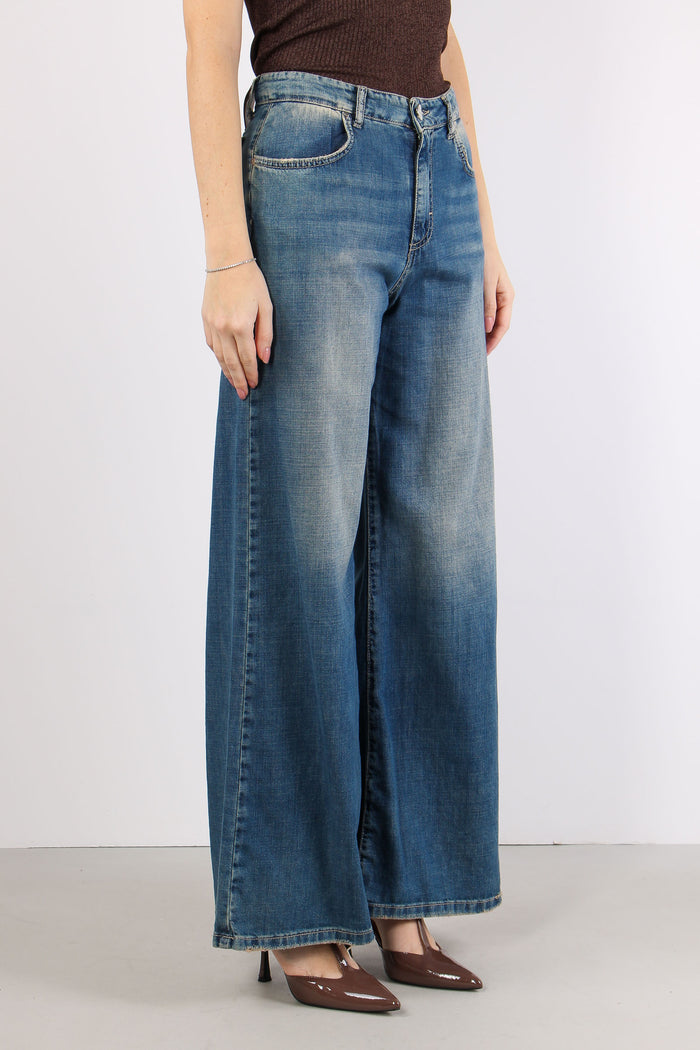 Denim Palazzo Denim Chiaro-7
