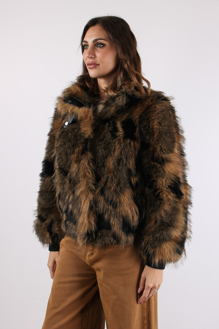 Ecopelliccia Corta Animalier Animalier-4