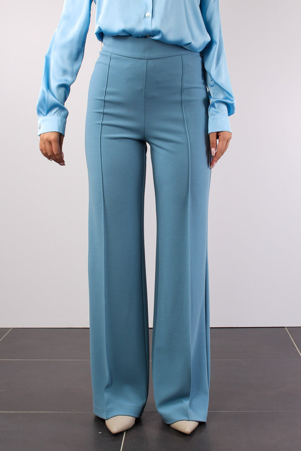 Pantalone Palazzo Crepe Azzurro-2