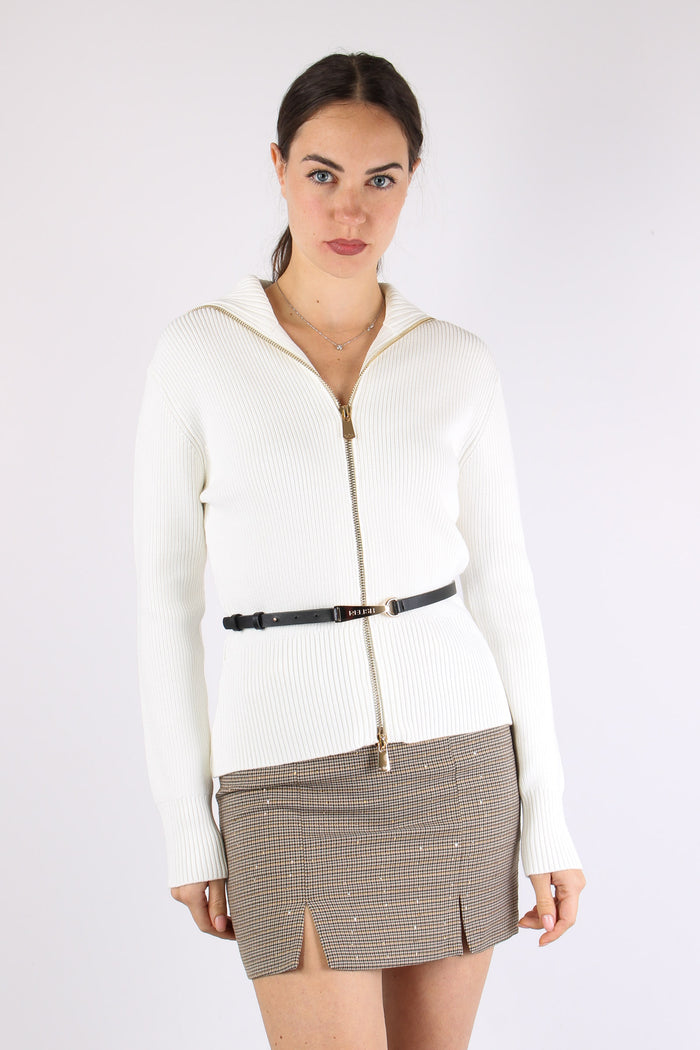 Milioner Cardigan Costa Zip Milk-2