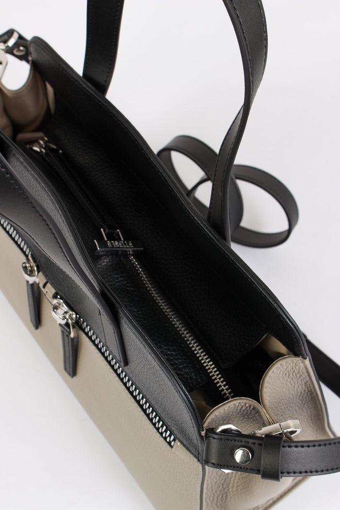 Laurencia Tracolla 2 Manici Fossil Black-4