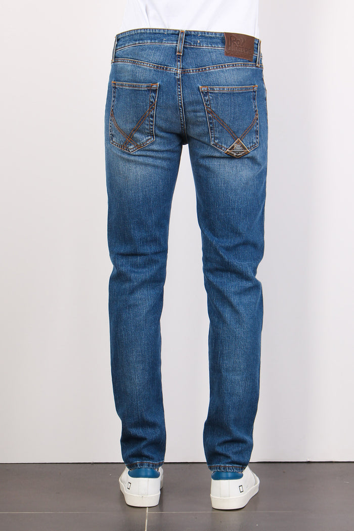 Denim Slim Fit Denim Medio-4