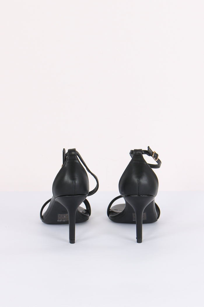 Sandalo Tacco Fascette Nero-3