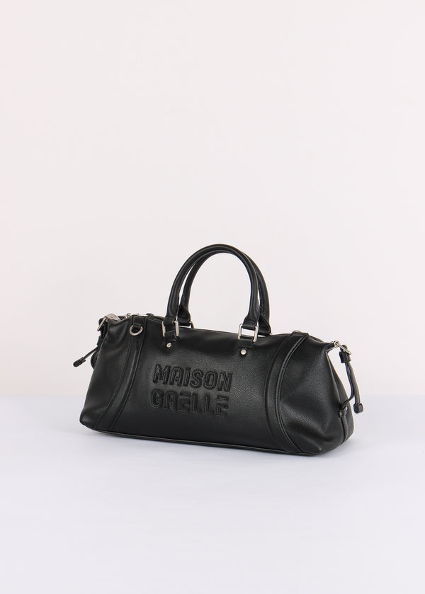 Maxi Duffle Maxi Logo Rilievo Nero-2