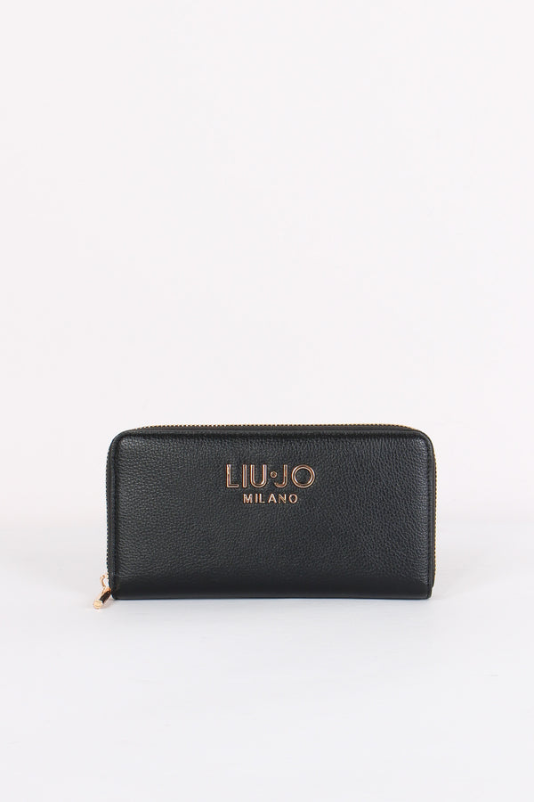 Portafoglio Zip Around Nero
