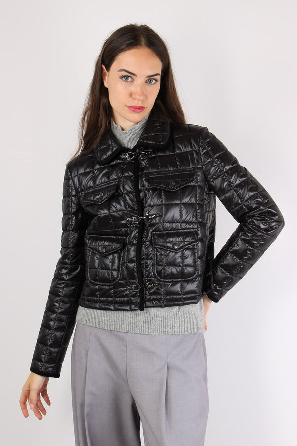 Piumetta Corta Ganci Nero