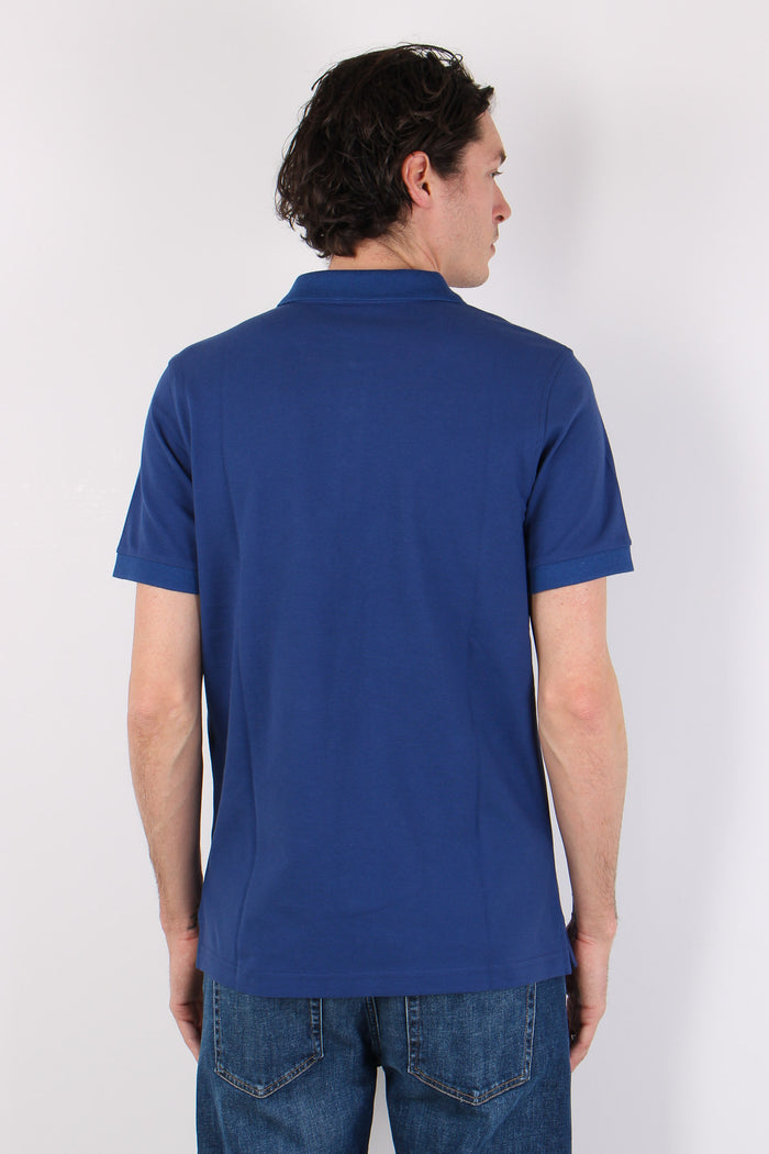 Polo Colletto Contrasto Royal-4